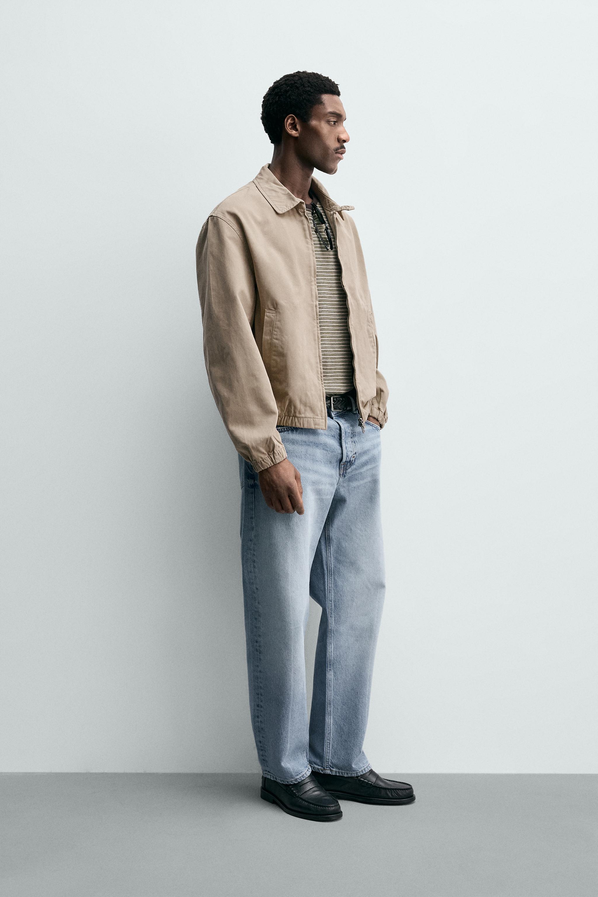 WASHED COTTON REGULAR FIT JACKET